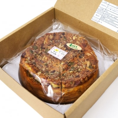 【低糖質】手作りごろごろナッツ・ベイクドチーズケーキ[No5354-0045]