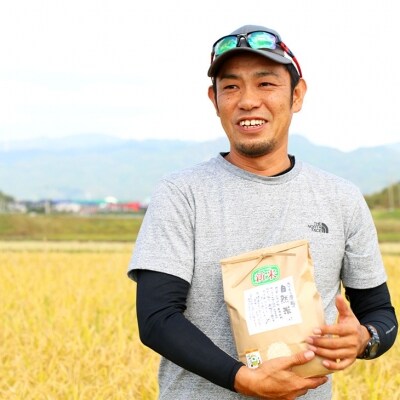 定期便3ヶ月 たごもり農園の自然米 ヒノヒカリ5kg 栽培期間中農薬不使用[No5354-0850]