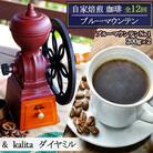 定期便 12回 自家焙煎ブルーマウンテン(スト) 12ヶ月&ダイヤミル[No5354-2171]