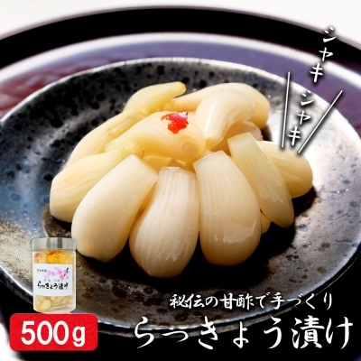草場農園 秘伝の甘酢で手づくり らっきょう漬け 500g