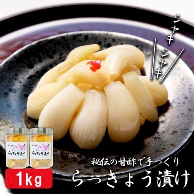 草場農園　秘伝の甘酢で手づくり　らっきょう漬け　1kg