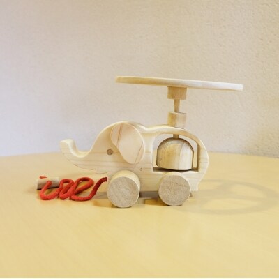 じぃじの手仕事 ぬくもりいっぱいの木製おもちゃ3点セットB