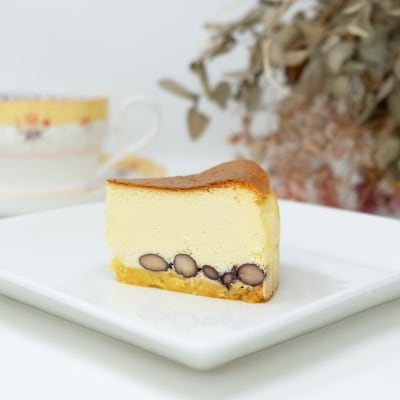 【低糖質】手作り黒豆ベイクドチーズケーキ[No5354-0163]