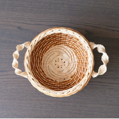 籐かごのみかんかご(ブラウン系)[No5354-0128]