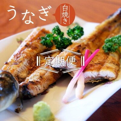【12ヵ月定期便】創業40年 全てが職人による手焼き うなぎの白焼き 2尾