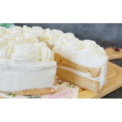 【低糖質】手作り　シンプルデコレーション大豆粉ケーキ[No5354-0157]