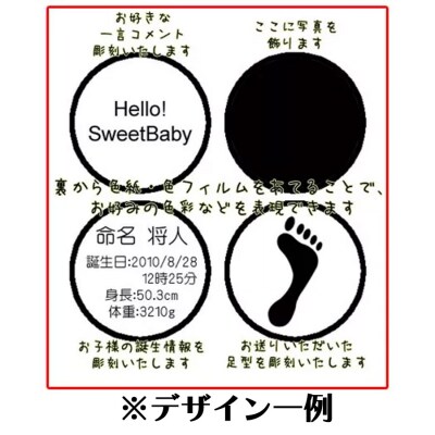 【オーダーメイドで作る】あなただけのオリジナルガラスアート・記念プレート【額装付】