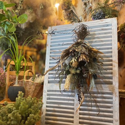 ドライフラワースワッグ【moritaba～もりたば～の花束ワイルドフラワー】ブーケ