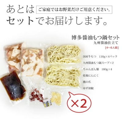 もつ鍋 セット 和風醤油仕立て 4～6人前[No5354-0259]