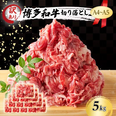 訳あり A4～A5 博多和牛 切り落とし 5kg (500g×10p)[No5354-0551]