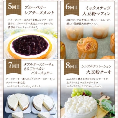 定期便 12回 低糖質 手作り 低糖質スイーツ 12ヶ月 プレミアムコース[No5354-2159]