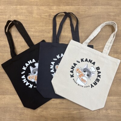 保護猫活動応援 インナーポケットトートバッグパン持ちデザイン:ナイトブルー[No5354-7106]