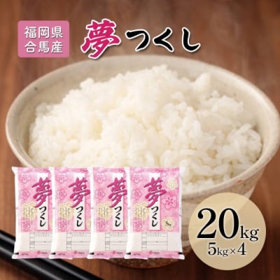 米 20kg 夢つくし 福岡県産 白米 精米 お米[No5354-2226]