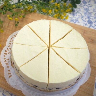 【低糖質】手作り黒豆レアチーズケーキ[No5354-2193]