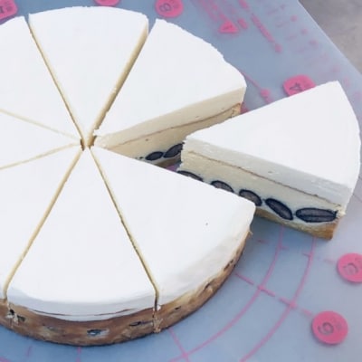 【低糖質】手作り黒豆ダブルチーズケーキ[No5354-2194]