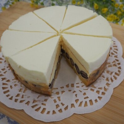 【低糖質】手作り黒豆ダブルチーズケーキ[No5354-2194]