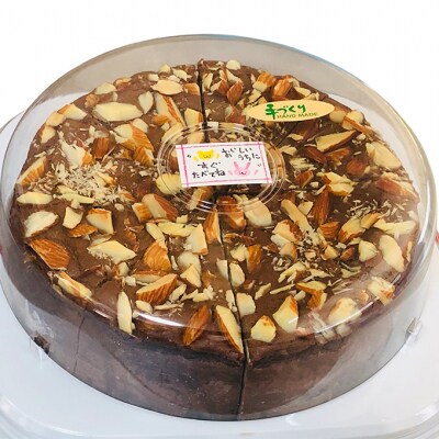 【低糖質】手作りココア&ナッツ・ベイクドチーズケーキ 約500g[No5354-2209]