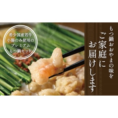 おやまもつ鍋【味噌3人前】・上田商店博多もつ鍋【白味噌味3人前】[No5354-2317]