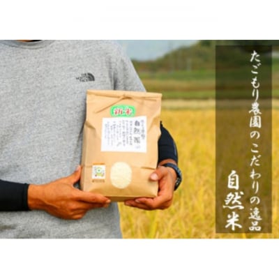 定期便 12ヶ月 米 たごもり農園の自然米 ヒノヒカリ 3kg[No5354-2343]