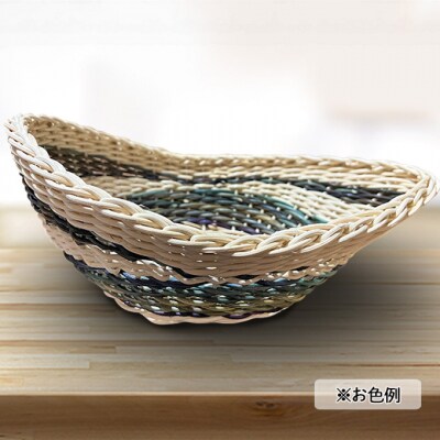 アボガド型のかご 雑貨 かご 手編み[No5354-2382]