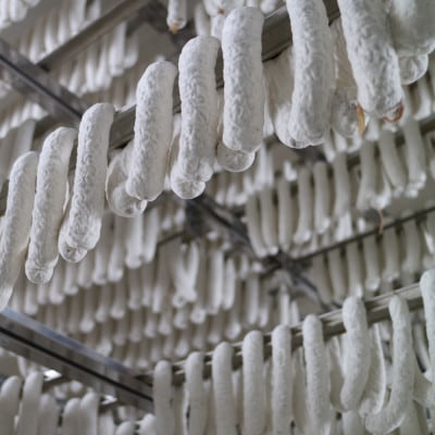 粉雪サラミ×10本　白カビの力で1か月熟成させた生サラミ