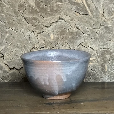 長石釉　無地唐津茶碗