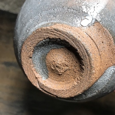 長石釉　無地唐津茶碗