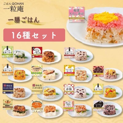 (一粒庵)一膳ごはん16個セット(16種×各1個)