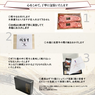 【のし付き】A5～A4等級佐賀牛サーロイン約500g(約250g×2枚)