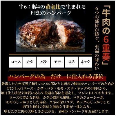 九州産黒毛和牛ハンバーグ(140g×12個)