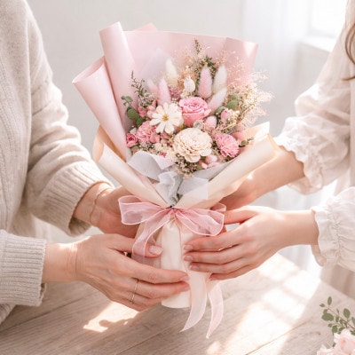 For You|想いを手渡す 枯れない花束(ピンク)