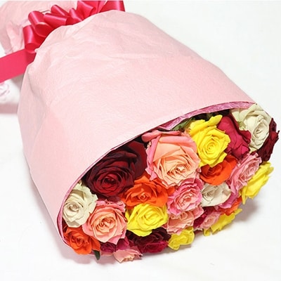【産地直送】バラ(薔薇)の花束 ミックス30本(ギフト用)