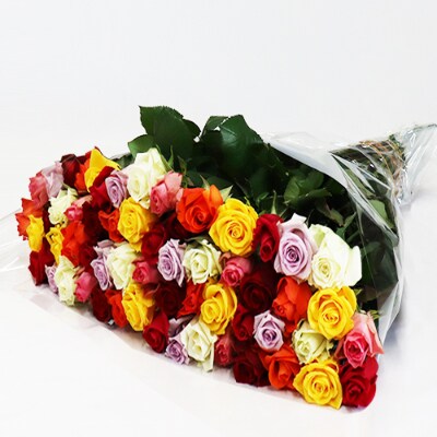 産地直送 家庭用バラの花束 ミックス60本 60cm程度の薔薇を厳選 お礼品詳細 ふるさと納税なら さとふる