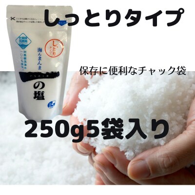 一の塩 250g×5袋(しっとりタイプ)
