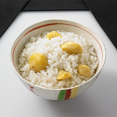 今年採れた熊本やまえ村の栗　栗ご飯2個セット