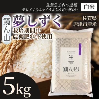 【ふっくら艶やかな粒】夢しずく(白米) 5kg×1袋
