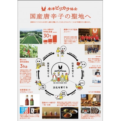 唐津ピリカラ協会　国産からつ唐辛子　赤獅子・青獅子・七宝丸・黒獅子4種セット