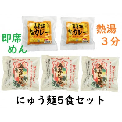 鳥菜にゅうめん・和風カレー喜養麺　5食セット(天理市・東吉野村共通返礼品)