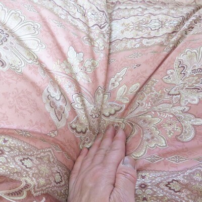 抜群のあたたかさ　上質羽毛掛け布団　(ホワイトダックダウン93%　1.9kg)　ダブル(赤柄)