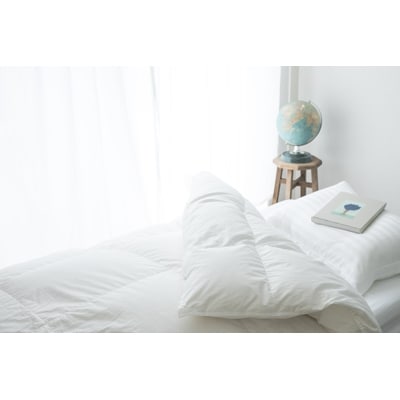 高品質ダブル羽毛掛け布団440DP80サテン長超綿ホワイトマザーグース95%1.8kg白