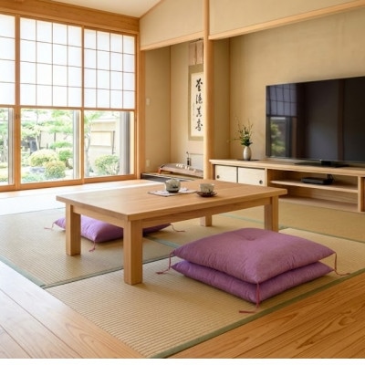 ローズパープル座布団55×59(銘仙版)2枚セット