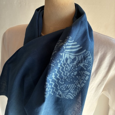 藍染めてぬぐい「tenri」