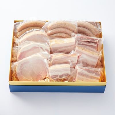 吉野ハムの着色料・保存料無添加ロースハム・ベーコン(計980g)、ソーセージ(3本)×3