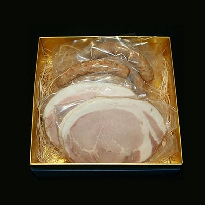 吉野ハムの着色料・保存料無添加ロースハム(スライス)(210g)、ソーセージ(3本)×2