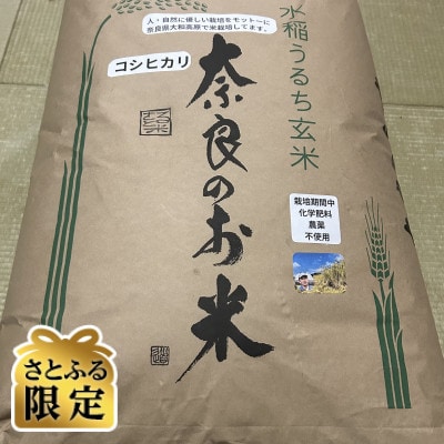 【さとふる限定】令和7年産奈良県大和高原産　コシヒカリ玄米 30kg