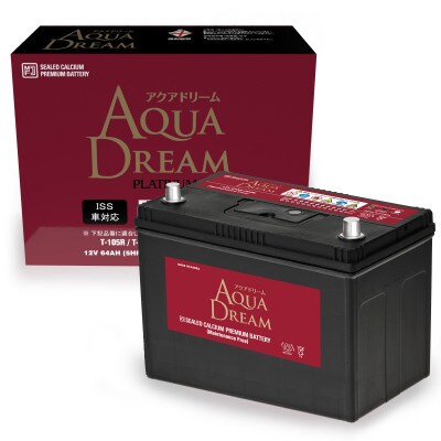AQUADREAM PLATINUM 自動車始動用バッテリー ISS車対応  T-120R 1個