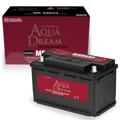 AQUADREAM PLATINUM 自動車始動用バッテリー 欧州車用 58043 L4 1個