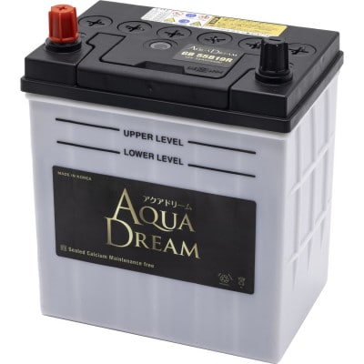 AQUADREAM GOLD 自動車始動用バッテリー 充電制御車対応  55B19R 1個