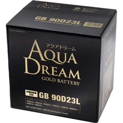 AQUADREAM GOLD 自動車始動用バッテリー 充電制御車対応  90D23L 1個