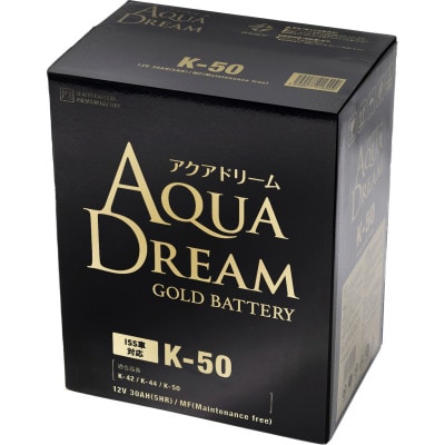 AQUADREAM GOLD 自動車始動用バッテリー ISS車対応  K-50 1個
